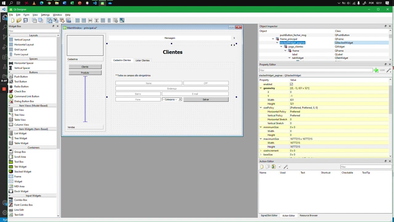 PyQt6: Criando ação em um botão (QPushButton)