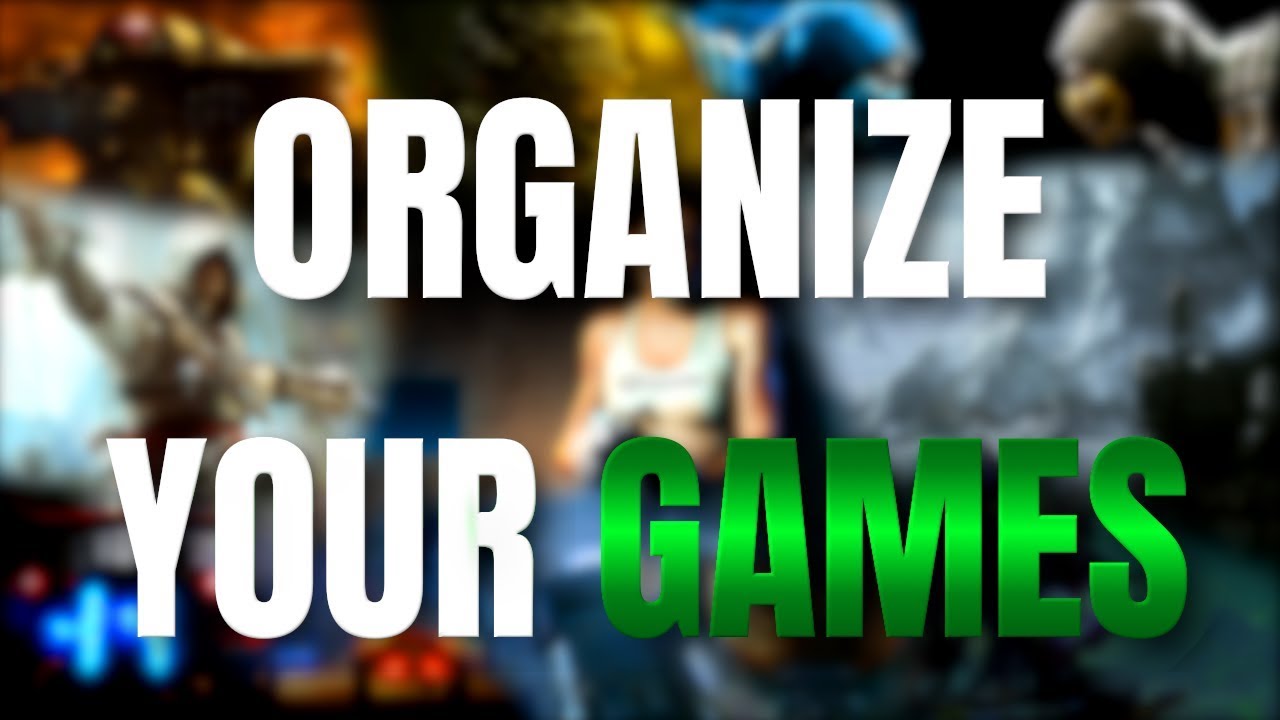 Organize games using ONLY Windows explorer