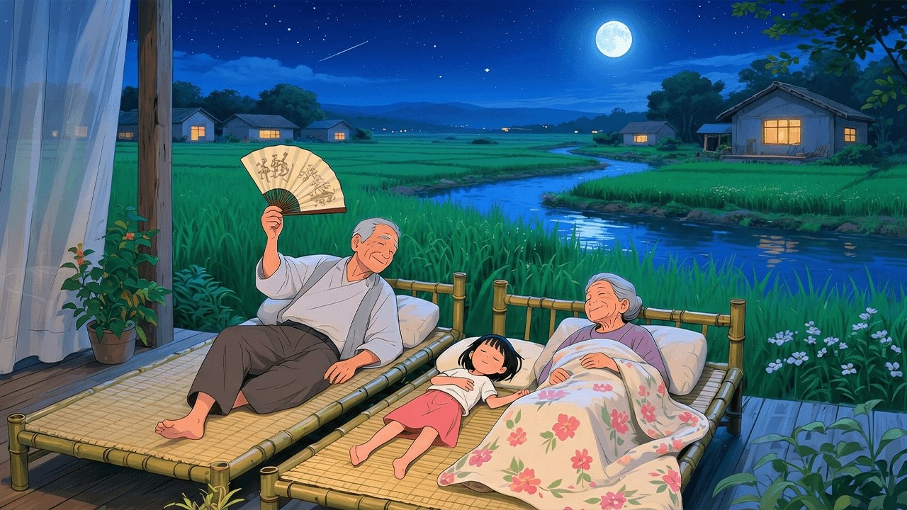 Rain in Grandma and Grandpa's Garden 🌧️ Eternal Memories | Ghibli-style Video