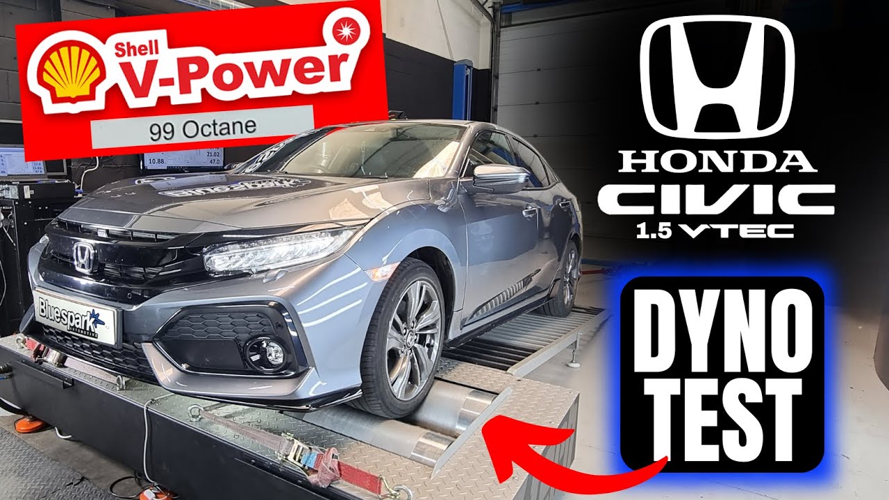 Honda Civic 1.5 VTEC 180bhp/182ps Dyno Test &ndash; Bluespark Tuning Box
