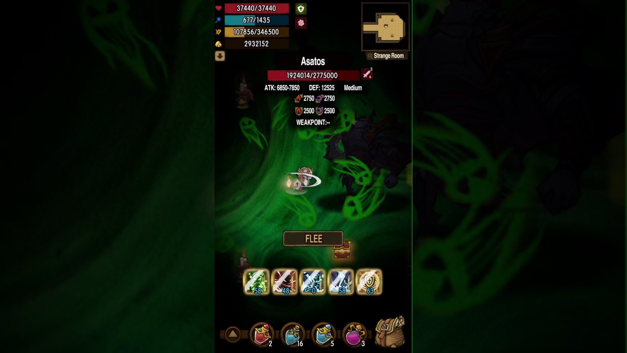 the greedy cave hell 100 the last boss Asatos