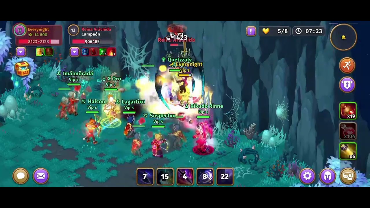 SKYLORE_ONLINE(SHADOW VS 👑 ARÁCNIDA🕷️) 