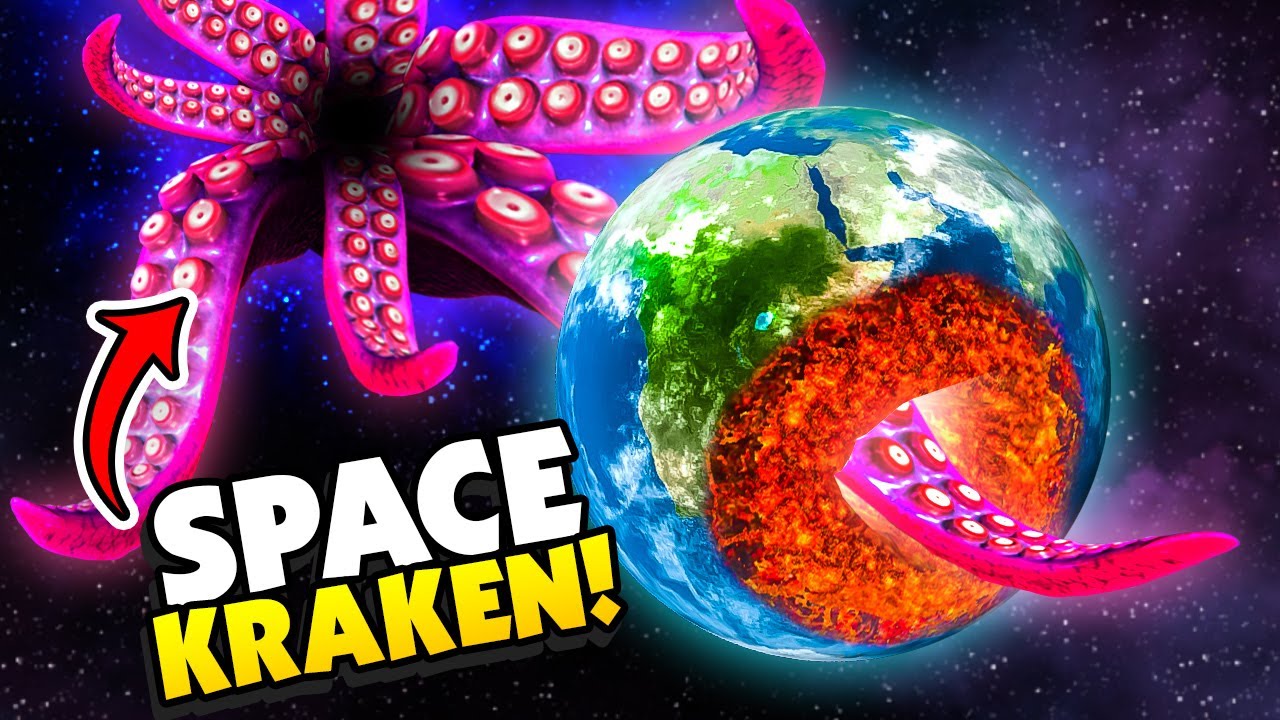 RIPPING EARTH APART WITH A MEGA SPACE KRAKEN - Solar Smash