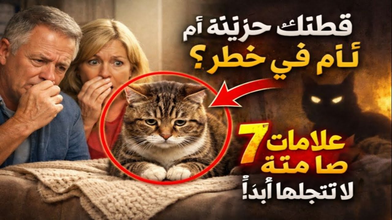قطتك حزينة أم في خطر مميت؟ 🙀 ٧ علامات صامتة لا تتجاهلها أبداً!