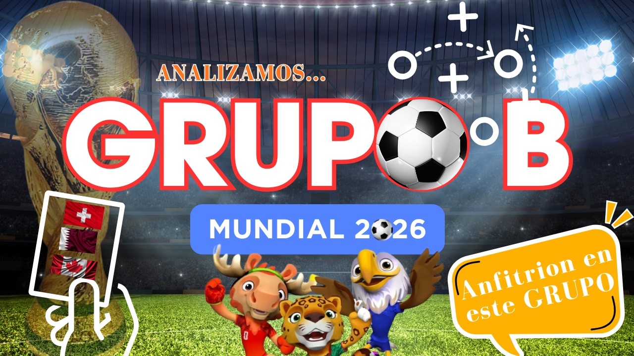 Una Selección Anfitriona en el GRUPO B del Mundial de FUTBOL 2026? Conócela Analizamos el Grupo B