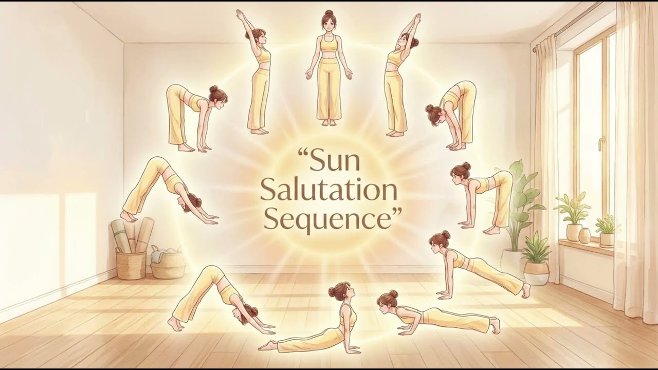 Beginner Yoga | Easy Sun Salutation Sequence