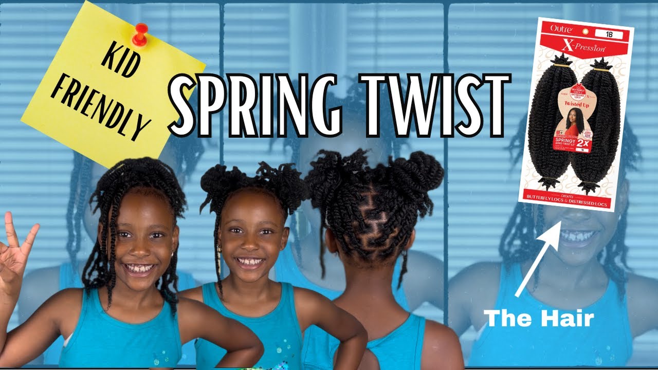 Kid Friendly Spring Twist Tutorial | Easy Protective Style for Natural Hair | #protectivestyles #diy