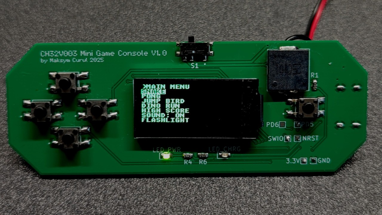 CH32V003 Mini Game Console