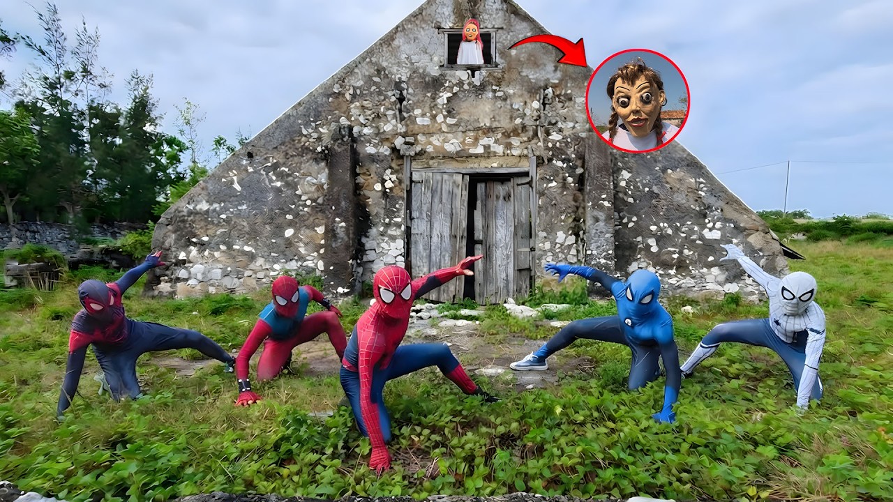The 6 Spider-Man Brothers Escape the SERBIAN Dancing Lady Recording Tape || A Spectacular Chase!
