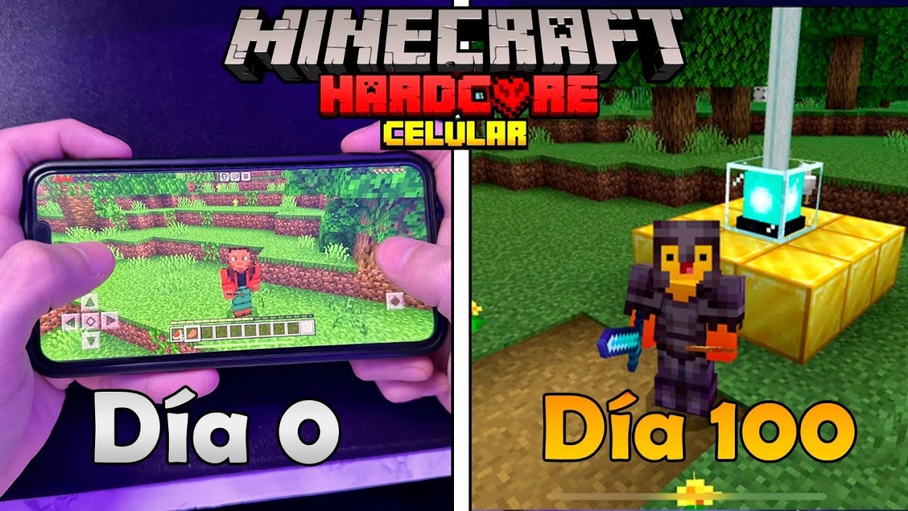 SOBREVIV&Iacute; 100 DIAS EN MINECRAFT CELULAR | MINECRAFT PE