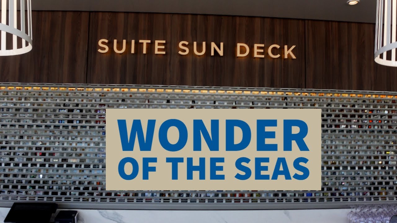 Wonder OTS Suite Neighborhood: Suite Lounge, Suite Sun Deck, & Coastal Kitchen | Royal Caribbean