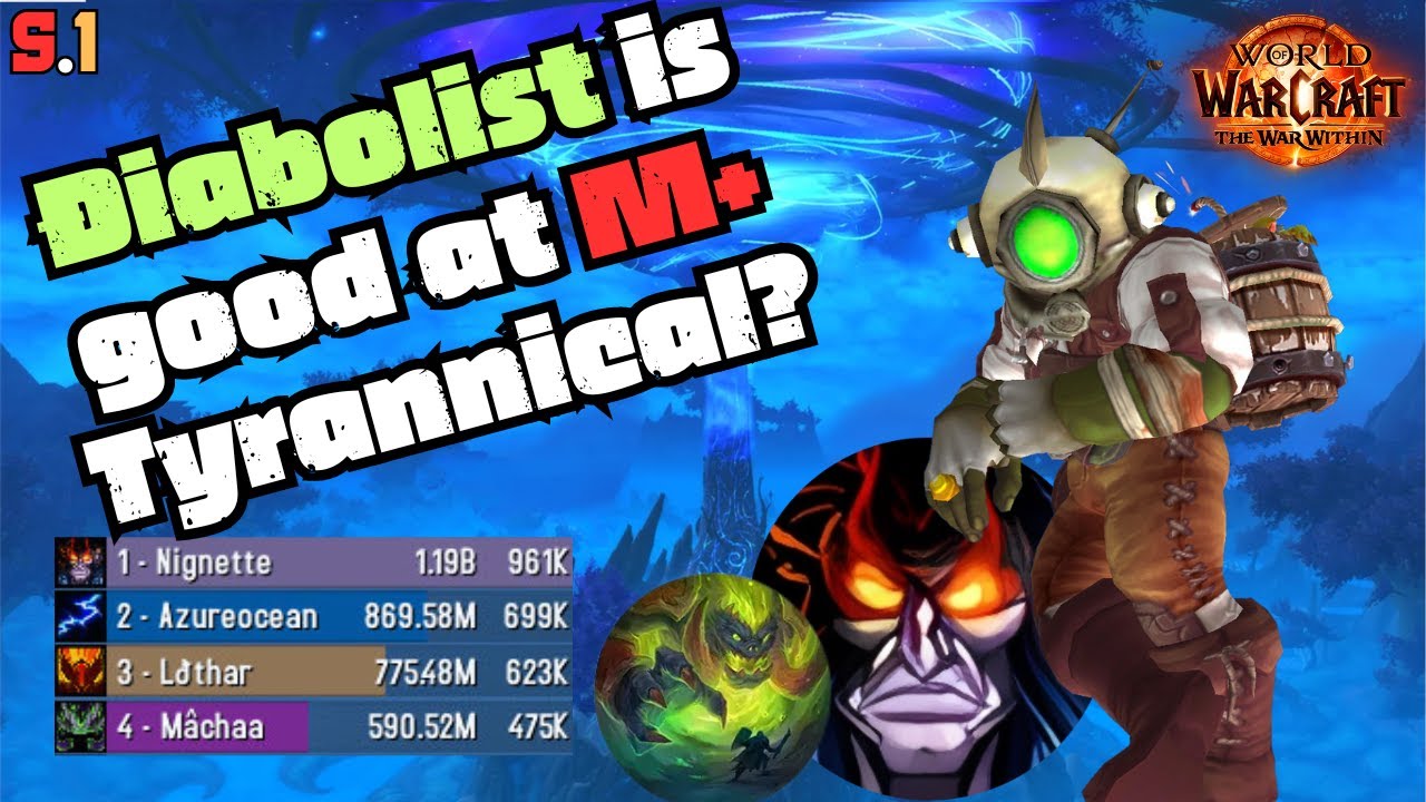 First M+ in Diabolist Warlock , it's INSANE ! 🌌👹- Tirna +4 -Demonology Warlock - TWW 11.0.2
