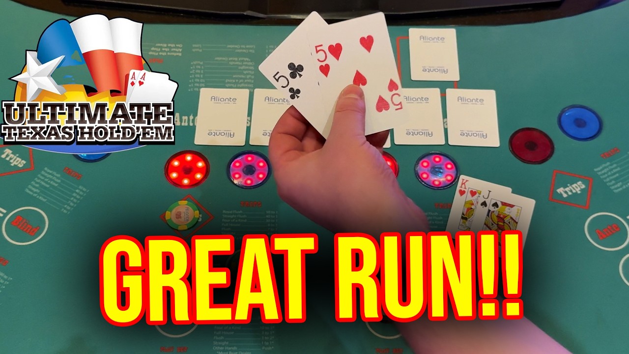 WINNING RIGHT AWAY IN LAS VEGAS! ULTIMATE TEXAS HOLD'EM POKER ACTION!! #poker #ultimatetexasholdem