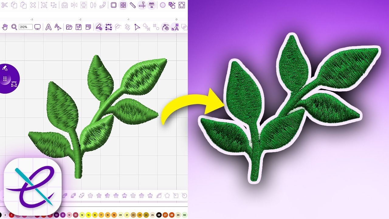How to Digitize a Simple Design for Machine Embroidery! Step-by-step Tutorial
