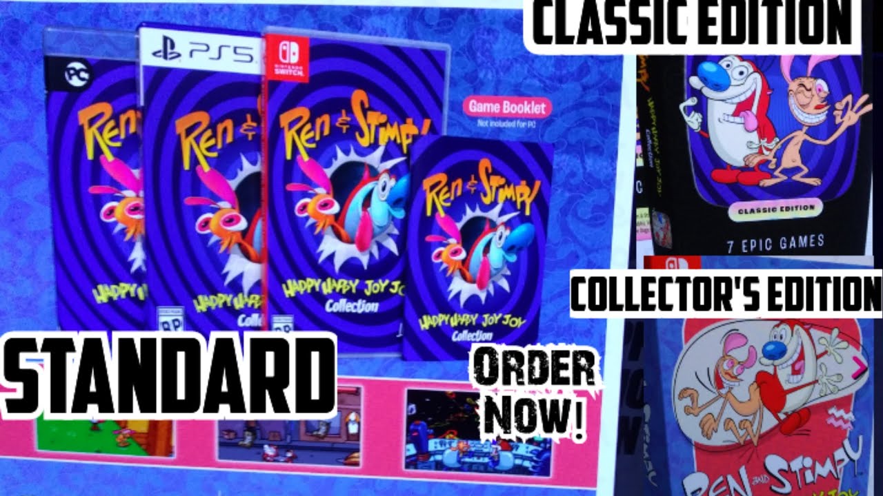 Ren & Stimpy Happy, Happy, Joy, Joy Collection (Limited run Games) physical. (Switch) and (ps5)