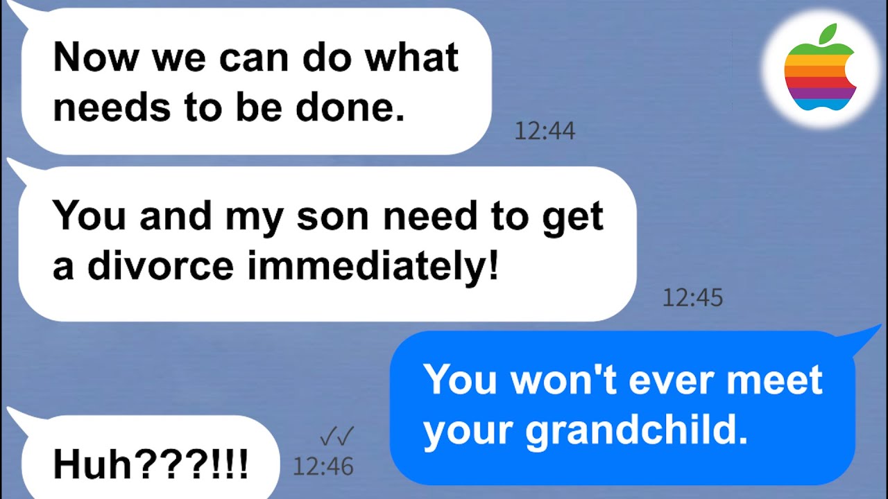 【Apple】My mother-in-law thought that she could kick me out of the family. Her husband disagreed.