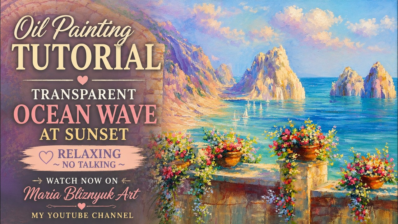 Mediterranean Oil Painting Workshop | Step-by-Step Seascape for Beginners