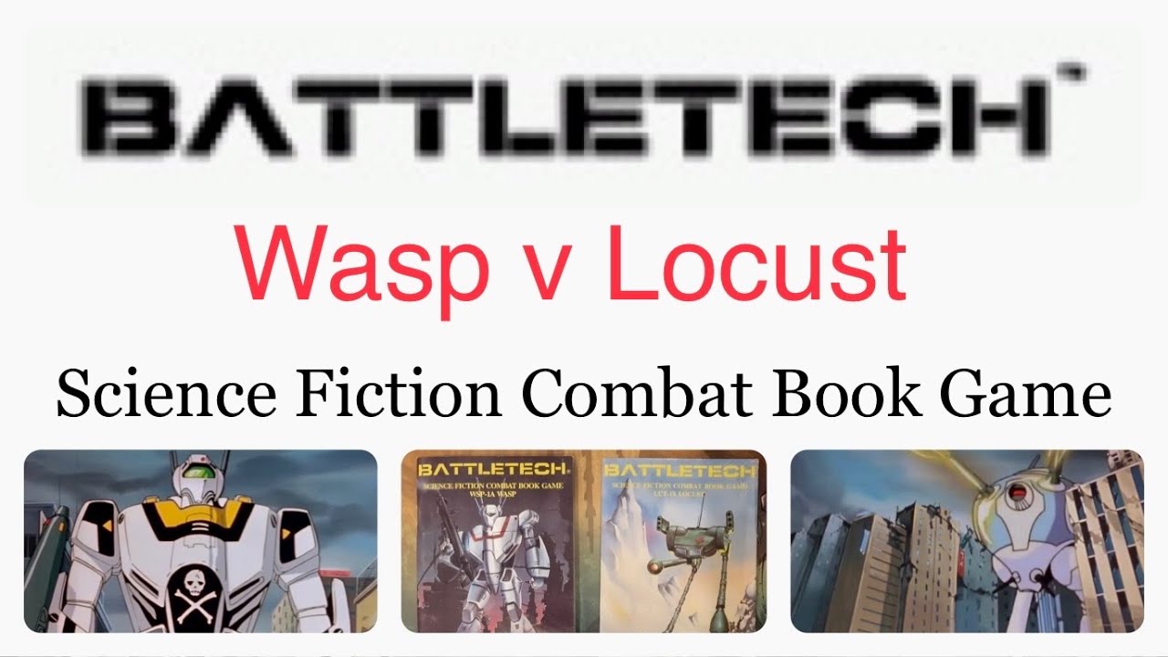 Robotech Matchup! Battletech: научно-фантастическая боевая книжная игра (1987), геймплей Wasp vs ...