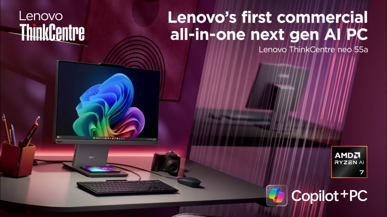 Lenovo ThinkCentre neo 55a Gen 6 - When Next Gen AI PC experiences meet All in One Desktops