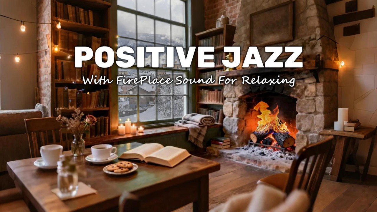 I Found My Winter Escape: Pure Bliss with No Ads, Winter Jazz & Fireplace Sound ❄️