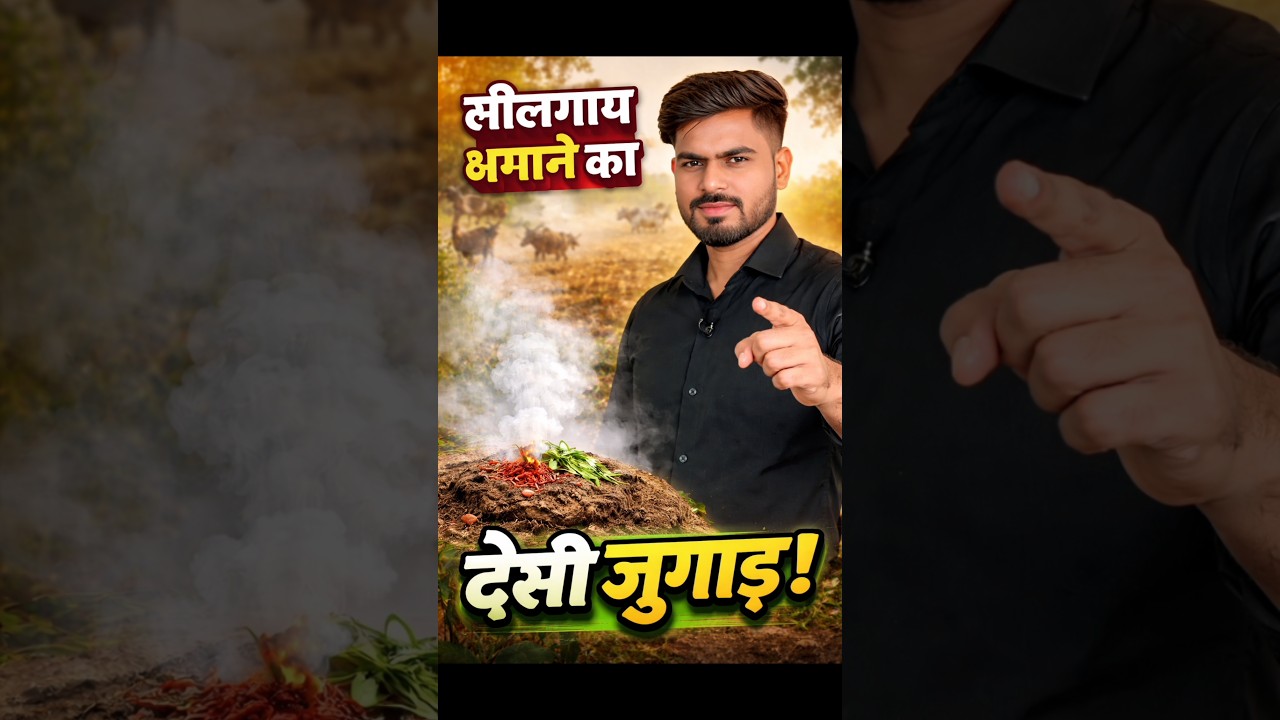 👉 Desi Trick to Keep Nilgai & Wild Boars Away 💨 | Protect Your Farm in 10 Minutes! #shorts #viral