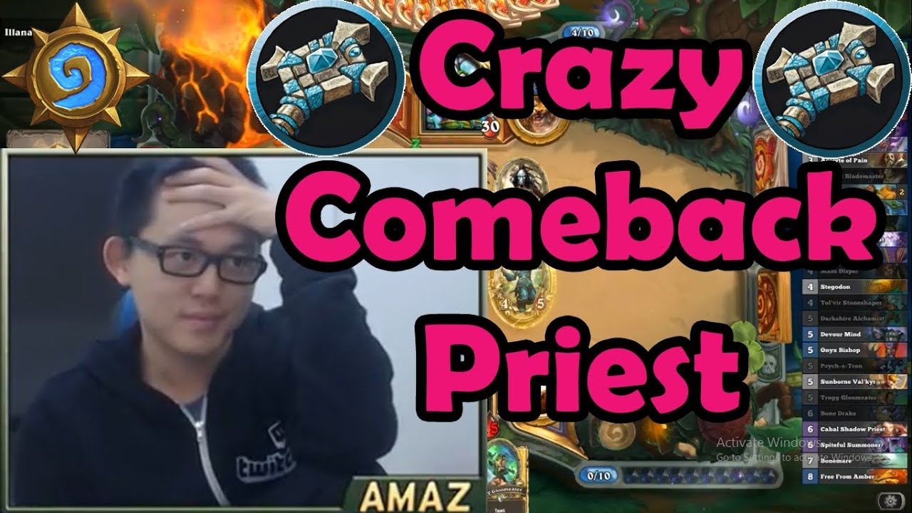 Amaz Crazy Priest Comeback from 2-2 (Kobolds and Catacombs Arena)