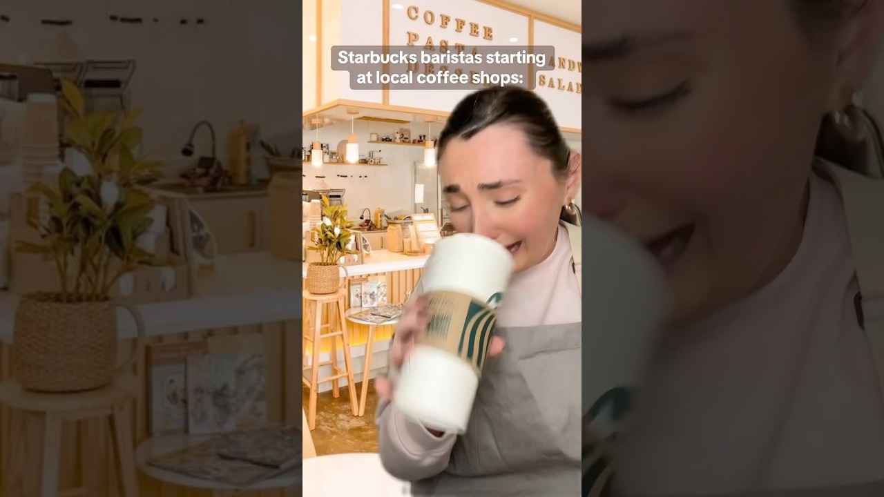 Бариста Starbucks против местных кофеен 🥴 #бариста