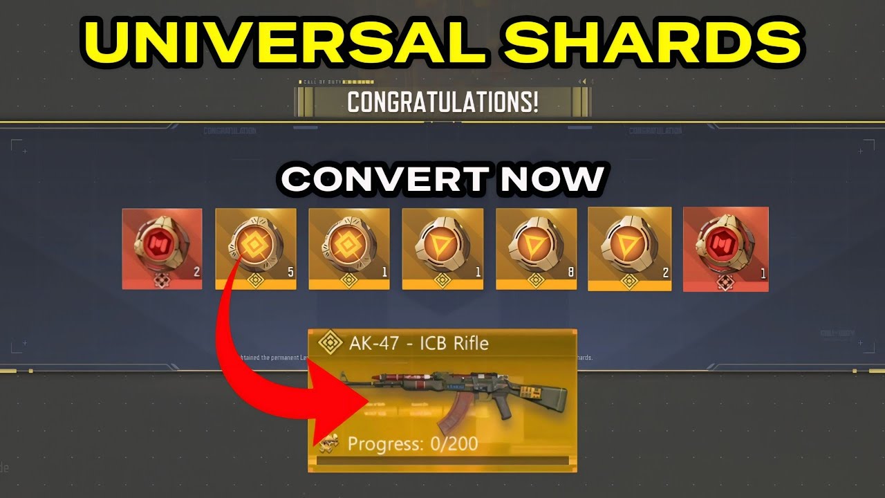 *Tips* HOW TO GET UNIVERSAL SHARDS IN COD MOBILE