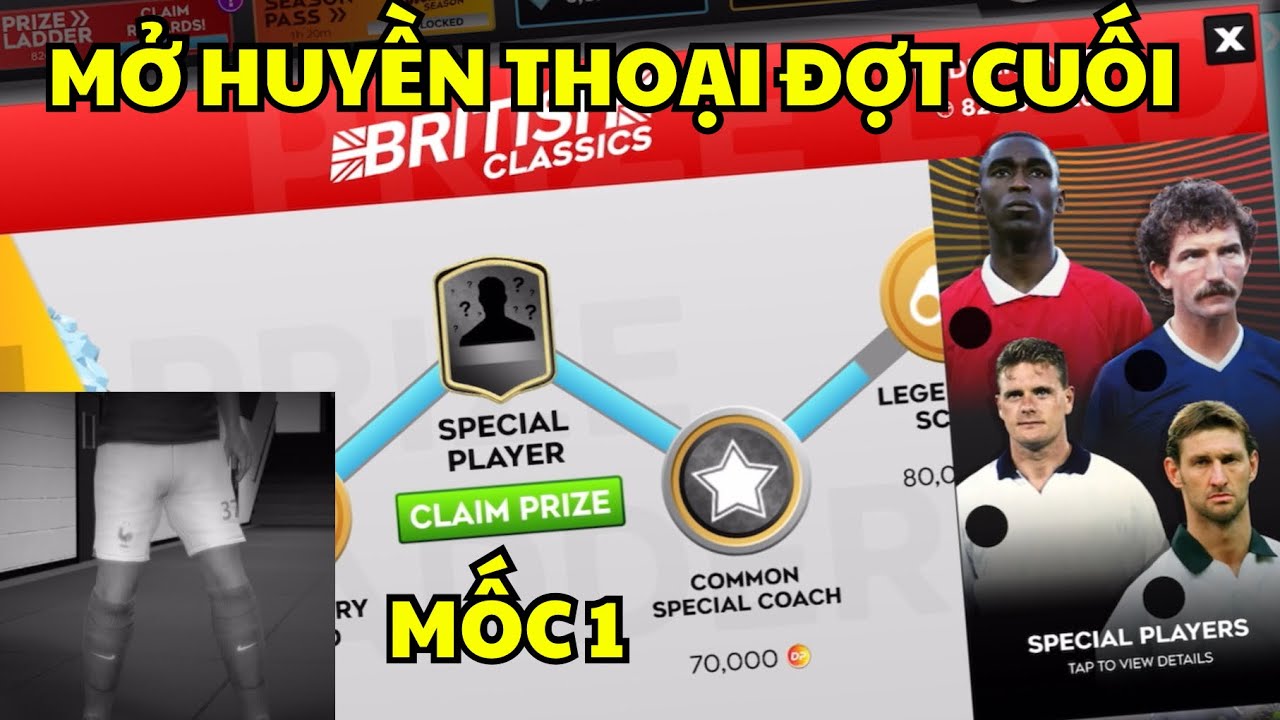 DLS 25 | Mở Cầu thủ Huyền thoại đợt Cuối mốc 1, trải nghiệm cực hay Dream league soccer 2025