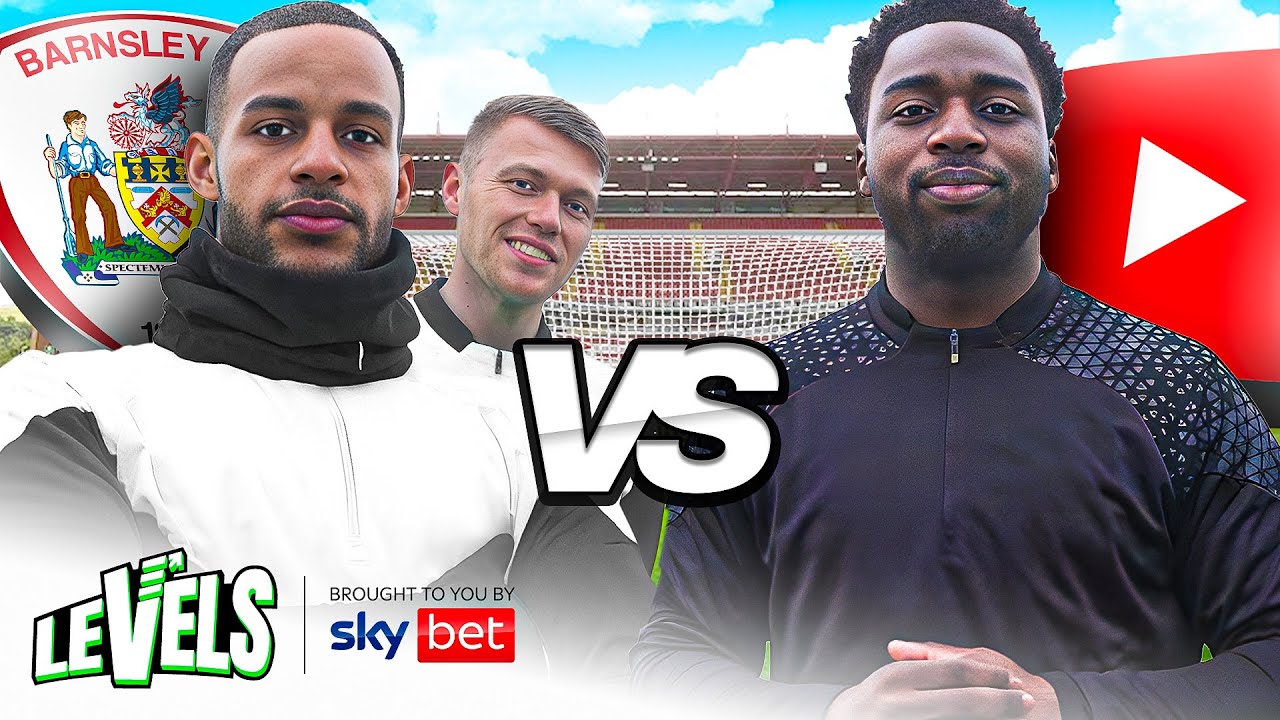 2 Pro Footballers vs 1 YouTuber | BARNSLEY vs PK HUMBLE