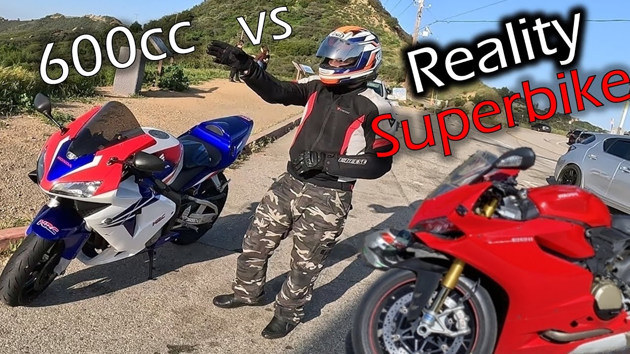 600cc vs Superbike Reality,  CBR600rr vs Panigale