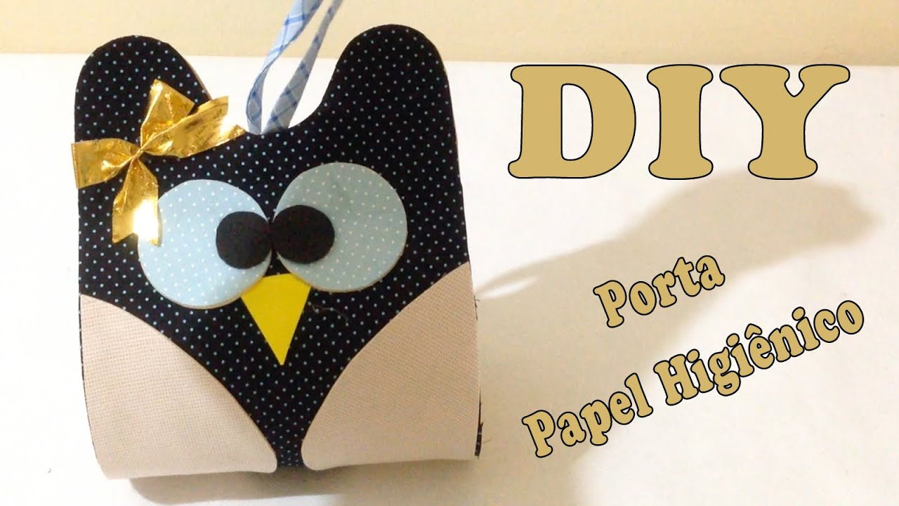 Como Fazer Porta Papel Higiênico de Papel EVA - DIY Artesanato
