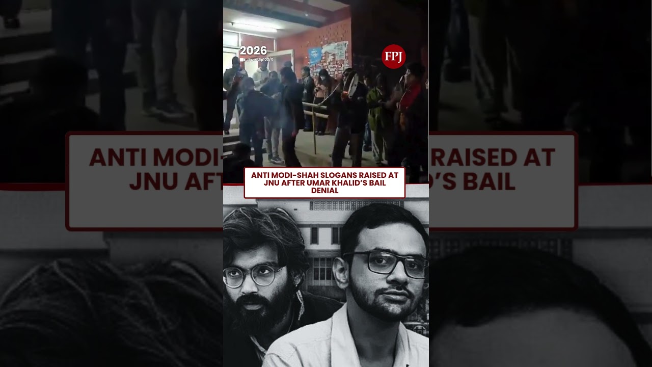 Anti Modi-Shah Slogans Raised at JNU After SC Denies Umar Khalid's Bail In Delhi Riots Case