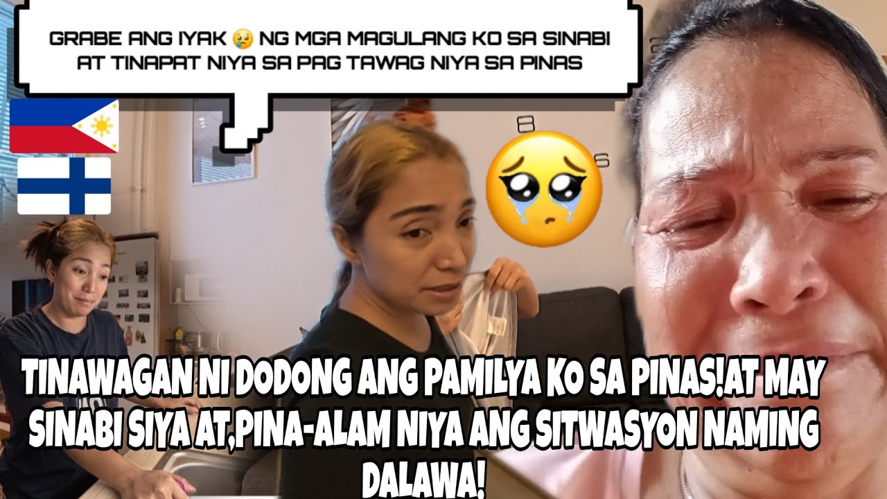 TUMAWAG SI MISTER SA PAMILYA KO SA PINAS AT MAY SINABI SIYA SA PAMILYA KO+GRABE ANG IYAK NI MAMA😢|🇫🇮
