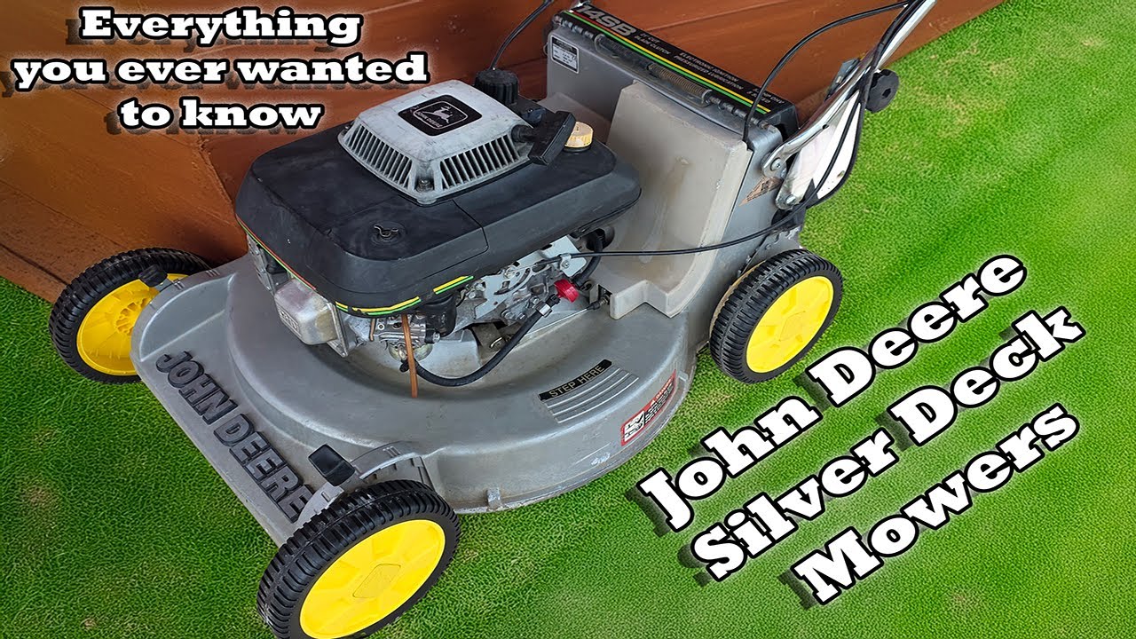 John Deere Silver Deck Mowers - Everything you ever wanted to know 14SB 14SE 12SB 12PC 14SX 14SC