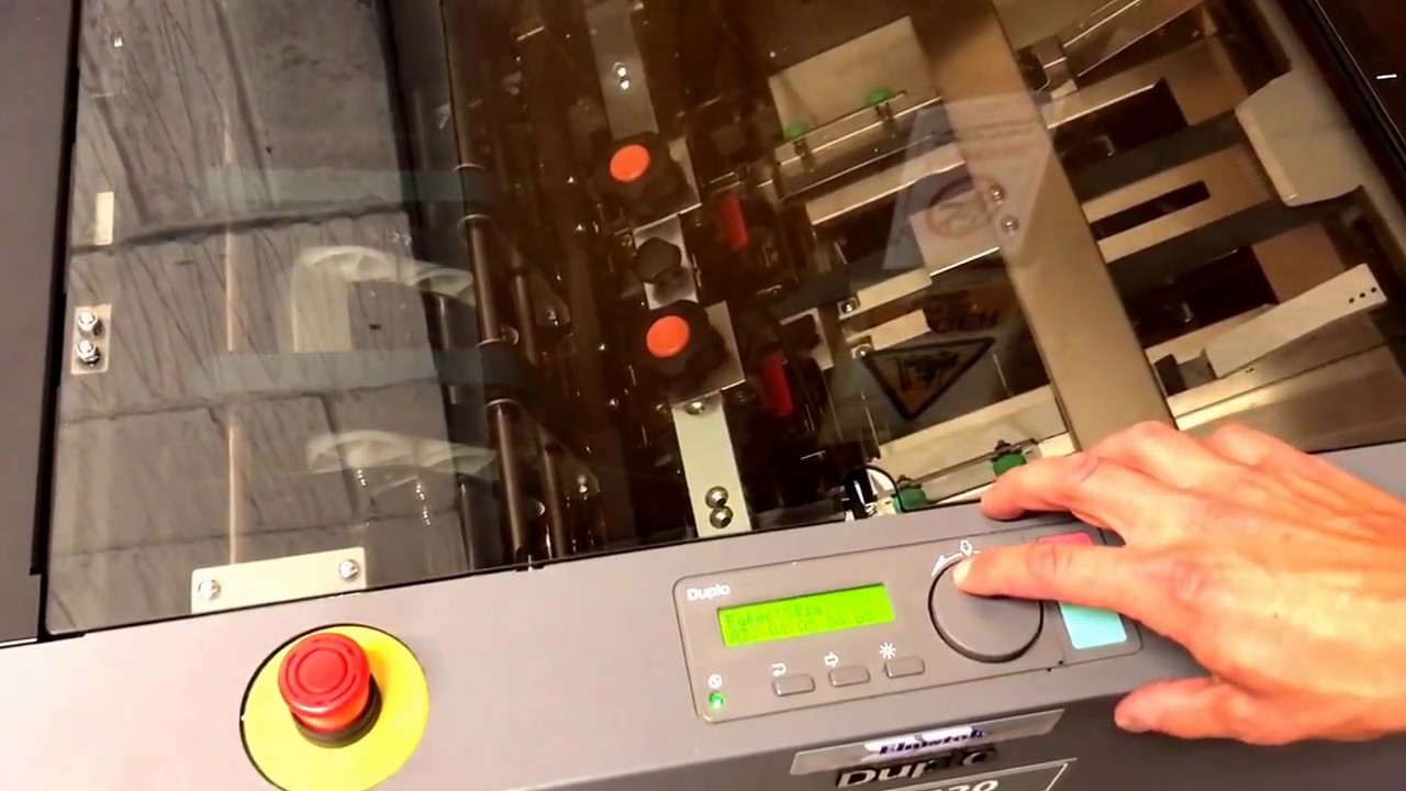 Pre-used Duplo DBM-120 Booklet Maker & DBM-120T Trimmer System For Stapling &/Or Folding To Booklets