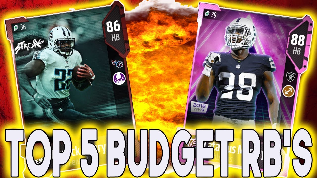 TOP 5 BUDGET RUNNING BACKS MADDEN 18 ULTIMATE TEAM