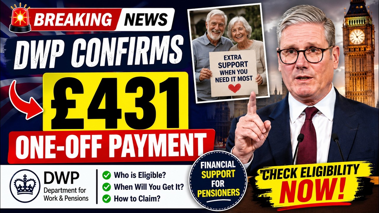 🚨 DWP Confirms &pound;431 One-Off Payment for Pensioners | Check Eligibility Now