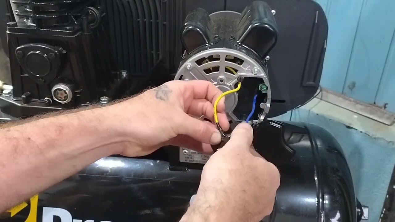 Fiz a ligação elétrica do compressor pressure 10 pés 100 litros 220v 