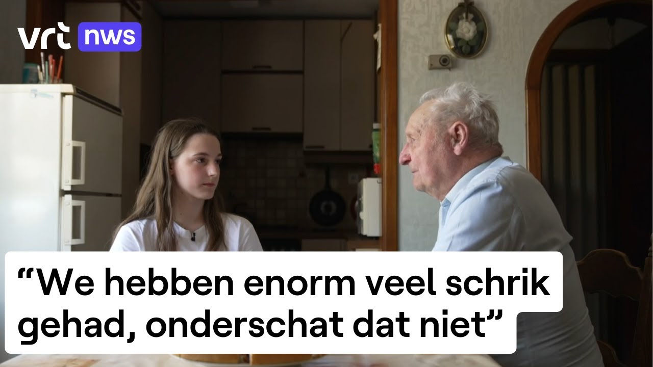 Gust Sannen (95) vertelt zijn kleindochter over de oorlog