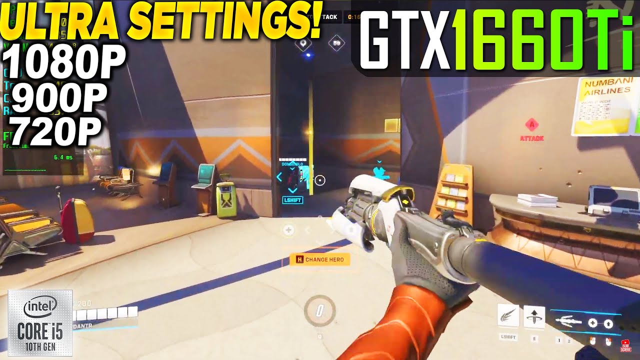 Overwatch 2 GTX 1660 Tİ - 1080p 900p 720p Ultra,