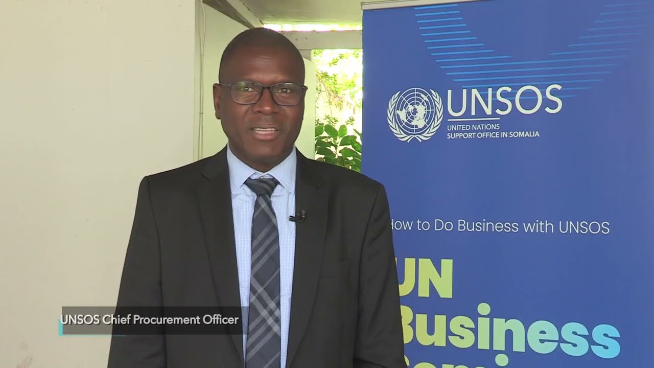 UNSOS Business Seminar: Bruno Hussein Moboja, UNSOS Chief Procurement Officer