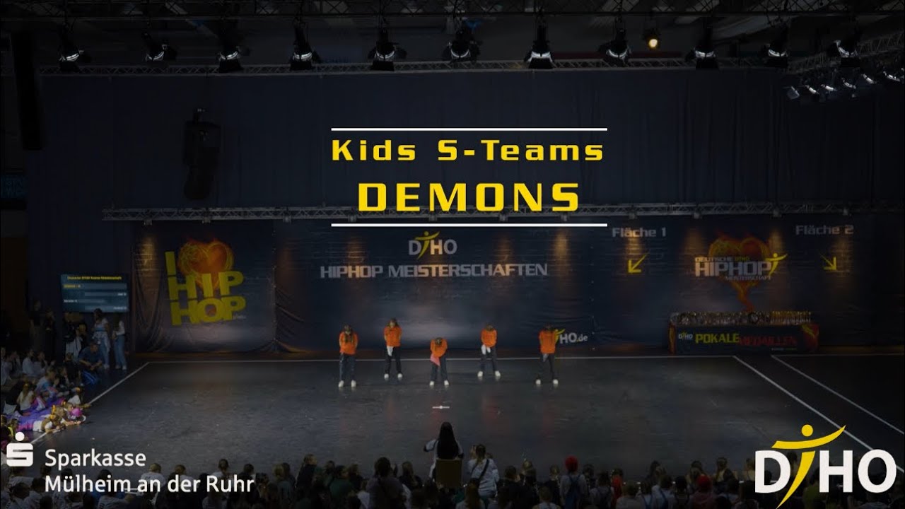 DEMONS- TANZFABRIK WUPPERTAL | 1. Platz- Kids S-Teams M-Reihe HipHop