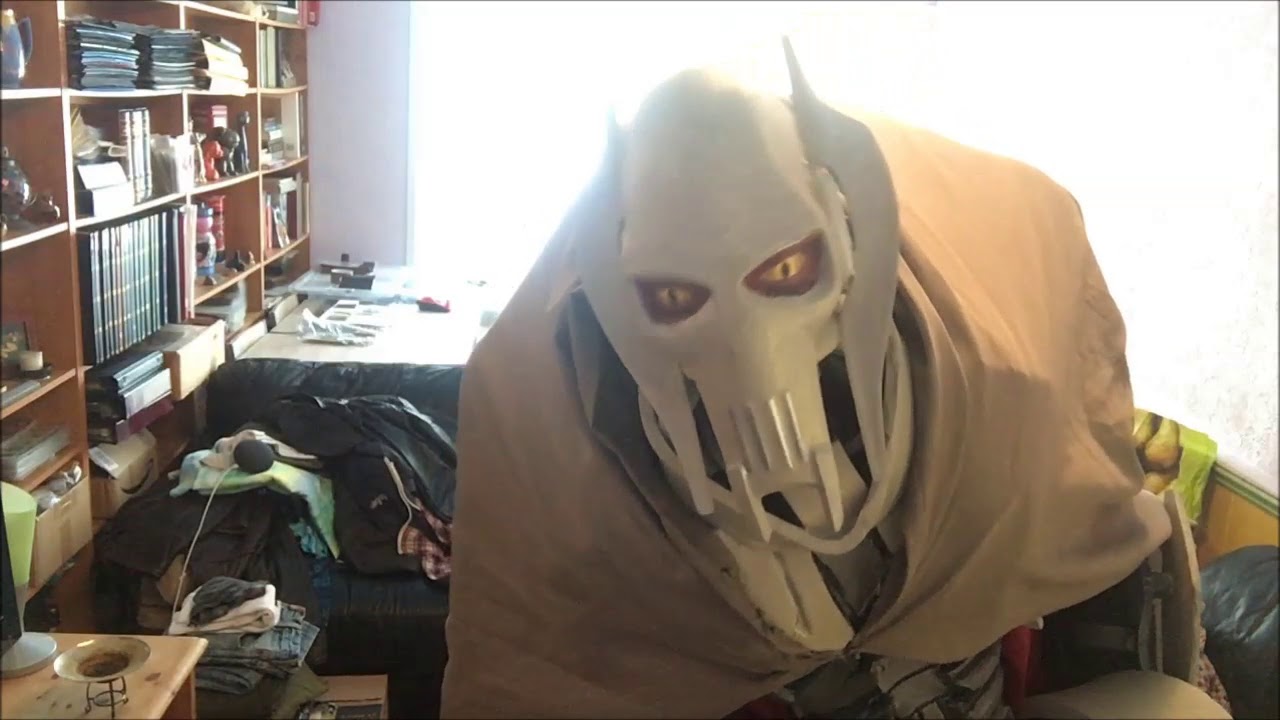 Home made General Grievous cosplay! Kit up and demo