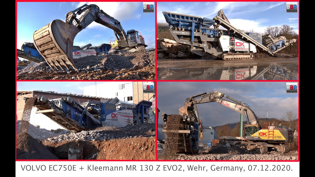 🚧 VOLVO EC750E + Kleemann MR 130 Z EVO2 🚧, Wehr, Germany, 07.12.2020.