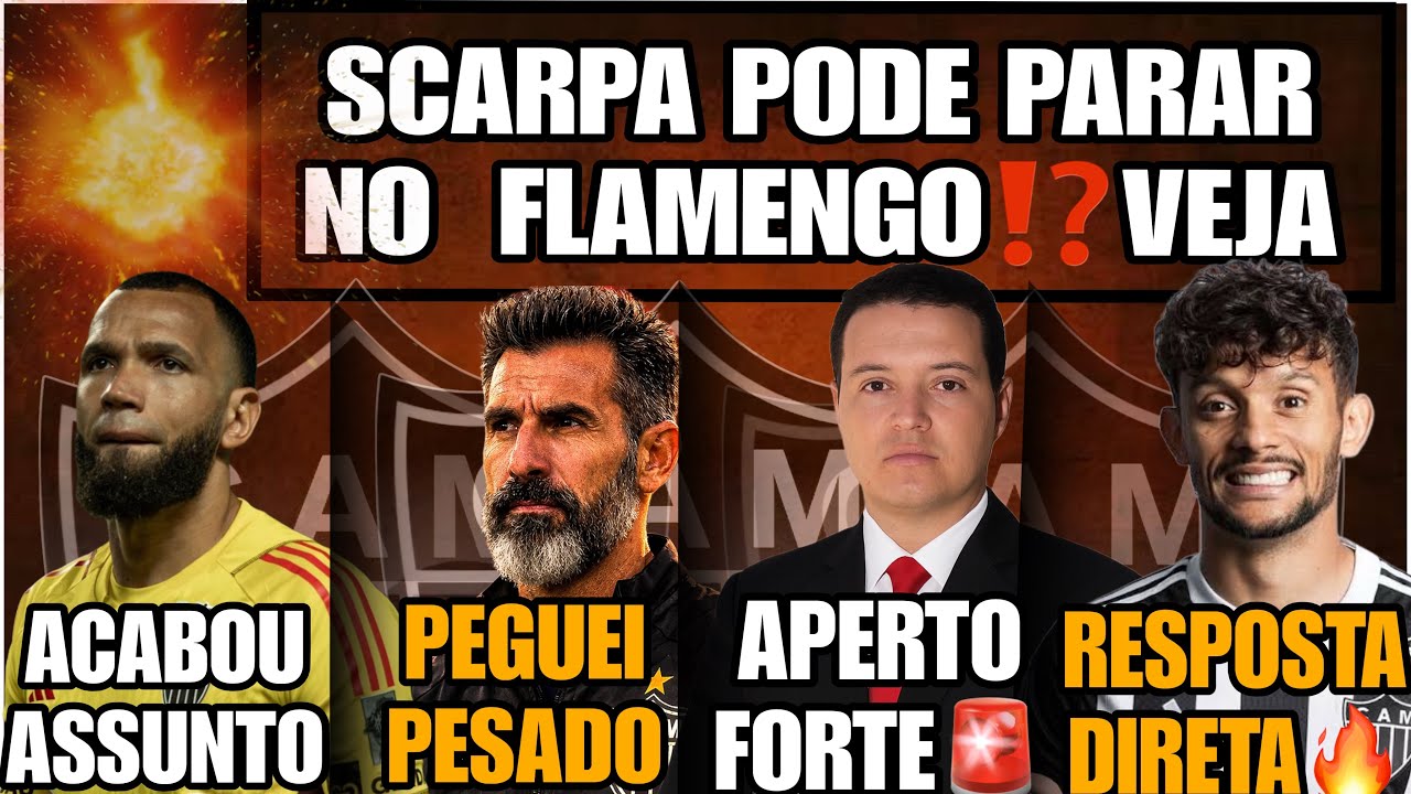 🔥 SCARPA NO FLAMENGO?🤬BARBA PEGUEI PESADO😤ASSUNTO ACABOU🥶MENIN O APERTO FOI FORTE👀RESPOSTA DIRETA