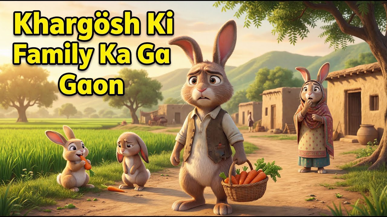 Cute Bunny Cartoon || 3D Cartoon Animation