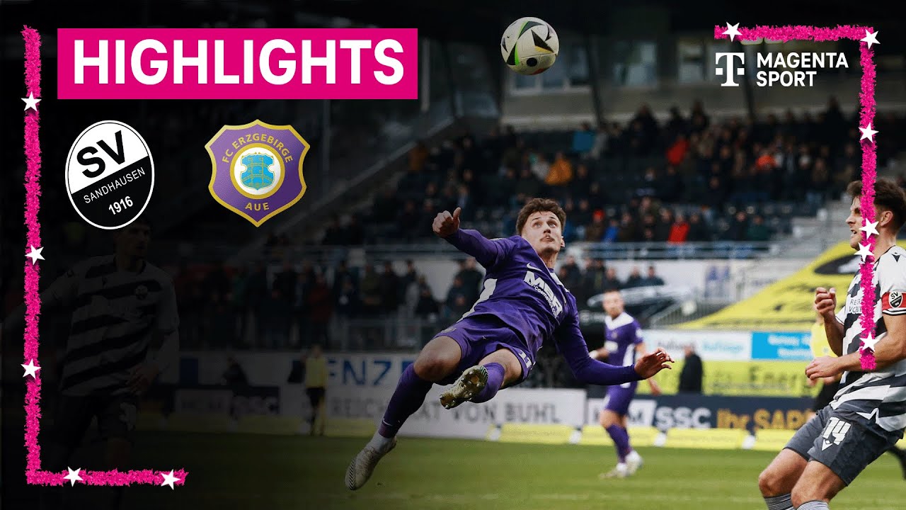SV Sandhausen - FC Erzgebirge Aue | Highlights 3. Liga | MAGENTA SPORT