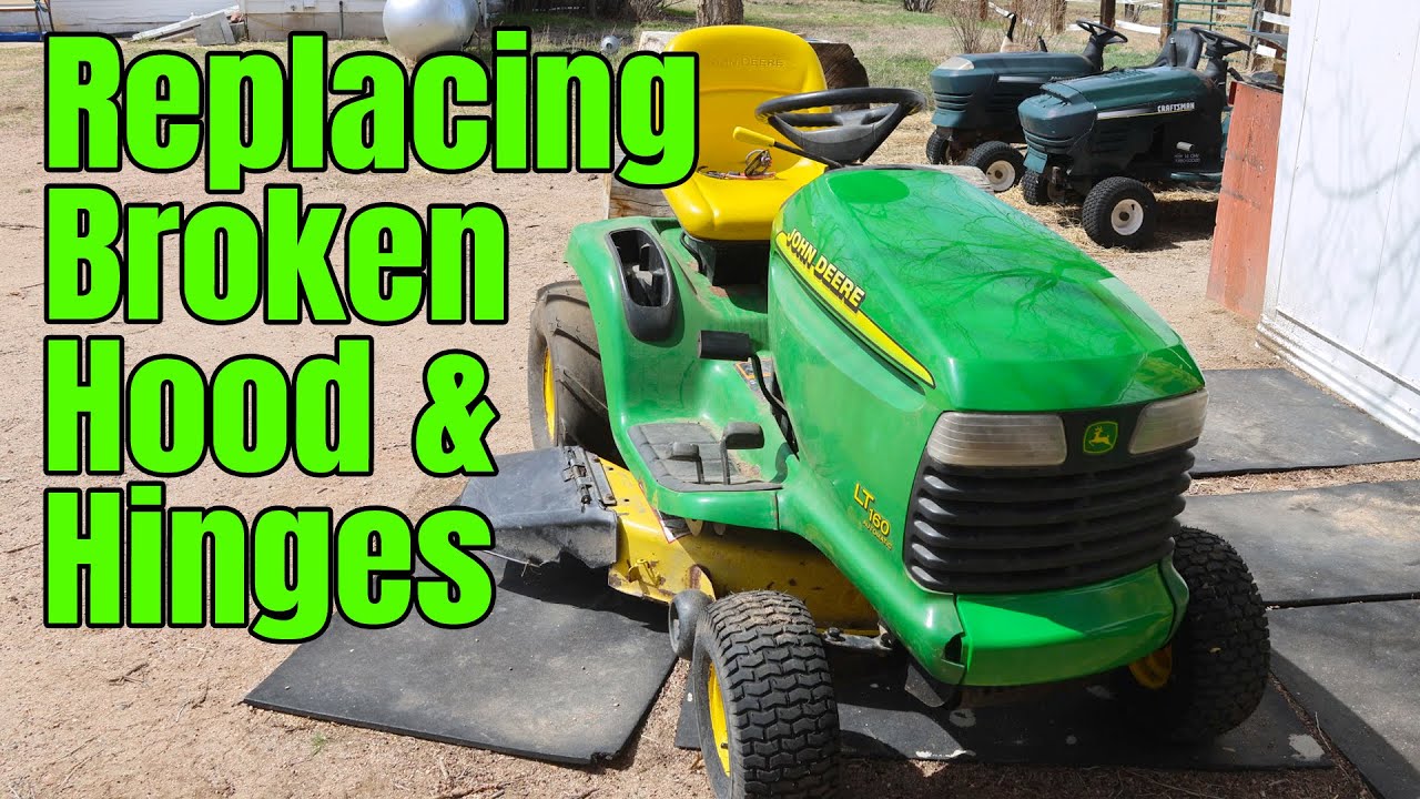 Подготовка газонокосилки к сезону | Замена пластика на John Deere LT160