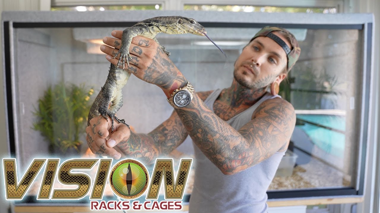 Мой водный варан получил новую клетку VISION CAGE, и он в восторге от неё!!! Наконец-то все обнов...